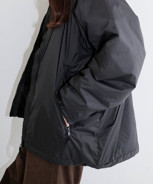 セール】ダブルジップ2wayソロナ中綿ジャケット（ダウンジャケット