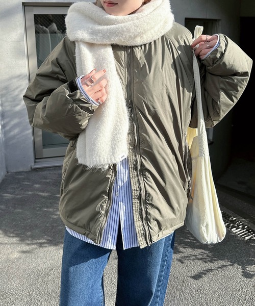 セール】ダブルジップ2wayソロナ中綿ジャケット（ダウンジャケット