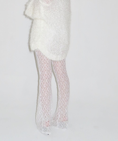 MAINLYTRULY（メインリィトゥルリィ）の「レース フレア パンツ（その他パンツ・レディース・ホワイト・FREE）」の7枚目の写真