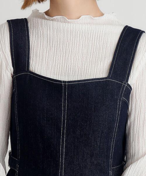 デニムサイドプリーツジャンドレ（ワンピース）｜grove（グローブ）の