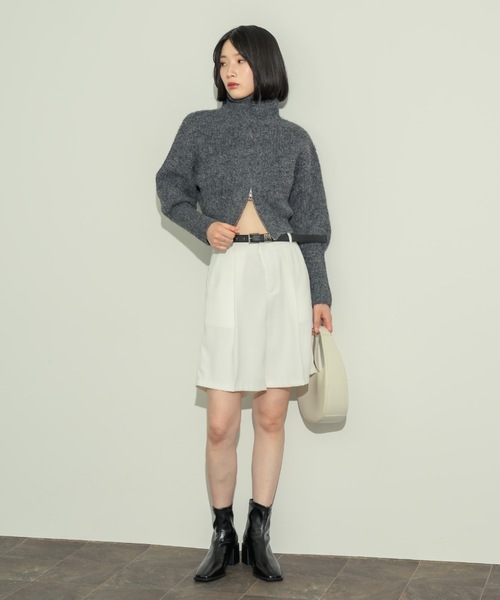 タートルネックジップアップニット（ニット/セーター）｜NEUNA（ヌナ）