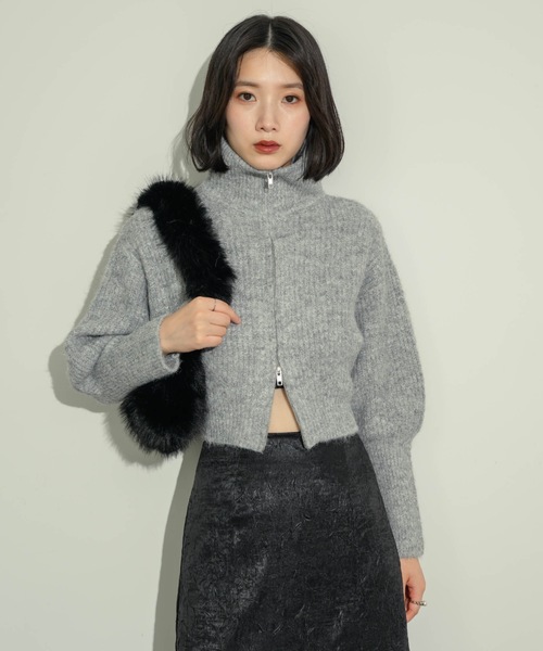 タートルネックジップアップニット（ニット/セーター）｜NEUNA（ヌナ）