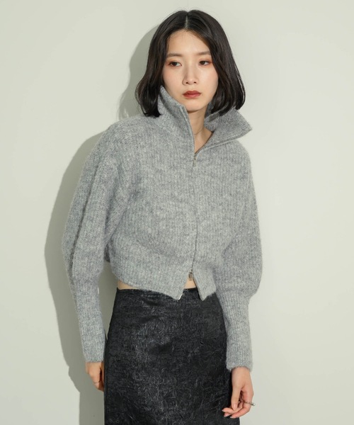 タートルネックジップアップニット（ニット/セーター）｜NEUNA（ヌナ）
