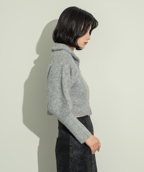 タートルネックジップアップニット（ニット/セーター）｜NEUNA（ヌナ）