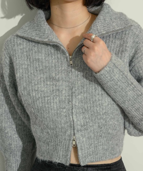 タートルネックジップアップニット（ニット/セーター）｜NEUNA（ヌナ）