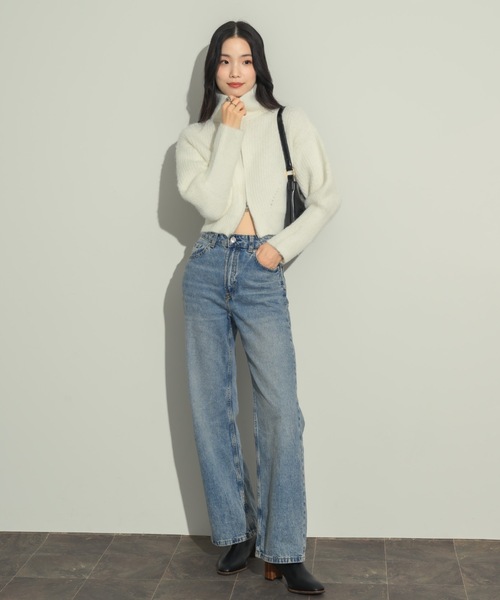 タートルネックジップアップニット（ニット/セーター）｜NEUNA（ヌナ）