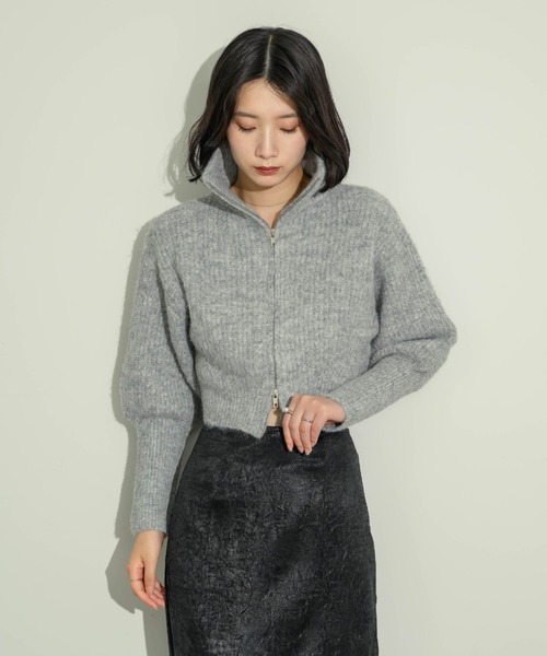 タートルネックジップアップニット（ニット/セーター）｜NEUNA（ヌナ）