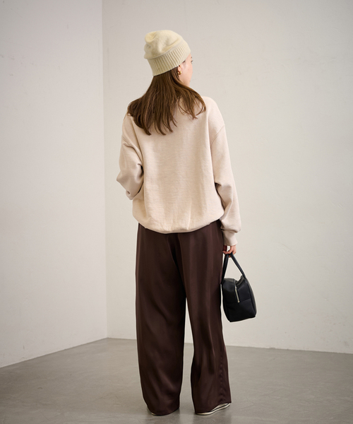 FRAMeWORK（フレームワーク）の「ASAUCE MELER/アソースメレ ミドルゲージカシミヤコンパクトワッチ（ニットキャップ/ビーニー・レディース・チャコールグレー/アイボリー・FREE）」の13枚目の写真