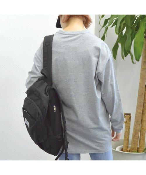 spiritoso(スピリトーゾ)の「USAコットンロングロンT(Tシャツ/カットソー・レディース・杢グレー/ブラック/カーキ・FREE)」の10枚目の写真