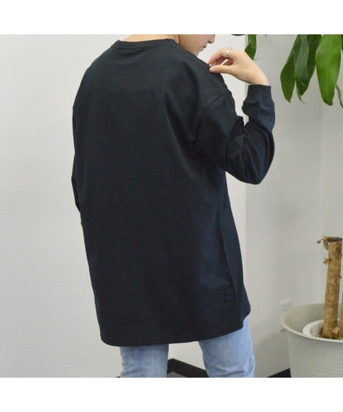 spiritoso(スピリトーゾ)の「USAコットンロングロンT(Tシャツ/カットソー・レディース・杢グレー/ブラック/カーキ・FREE)」の17枚目の写真