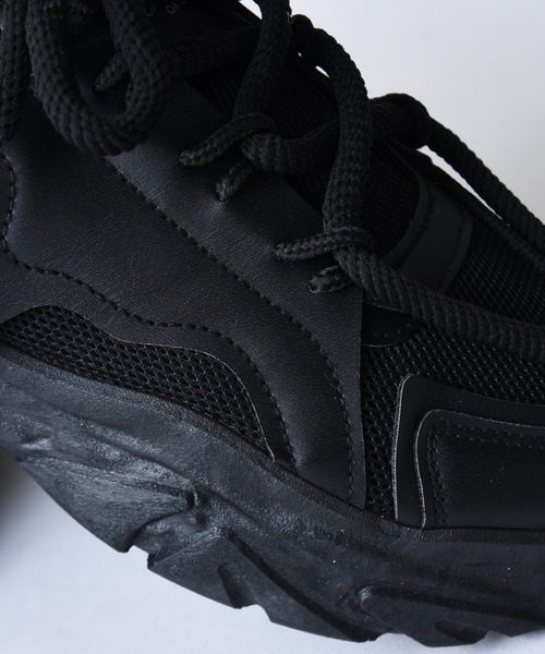 CALIFORNIA OUTFITTERS（カリフォルニア アウトフィッターズ）の「3-9D28 ダッドシューズ ダッドスニーカー 厚底　トラックソール（スニーカー・メンズ・ブラック・44/42/40）」の8枚目の写真