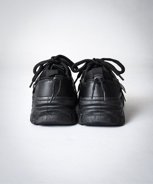 CALIFORNIA OUTFITTERS（カリフォルニア アウトフィッターズ）の「3-9D28 ダッドシューズ ダッドスニーカー 厚底　トラックソール（スニーカー・メンズ・ブラック・44/42/40）」の6枚目の写真