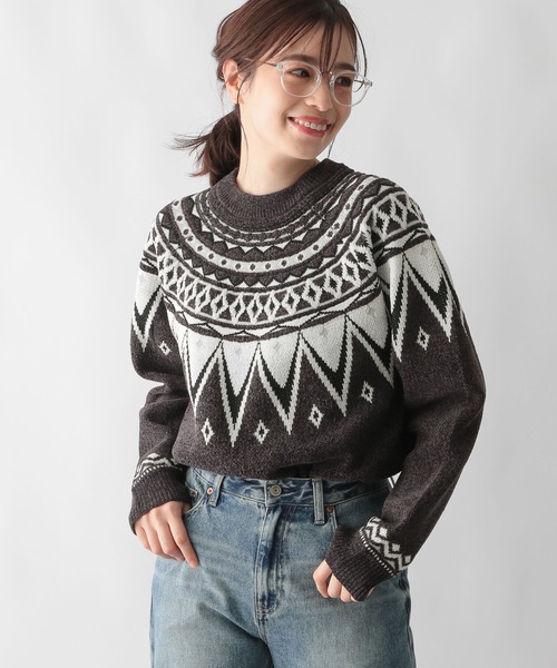 セール】モールニット柄/116376（ニット/セーター）｜GLOBAL WORK