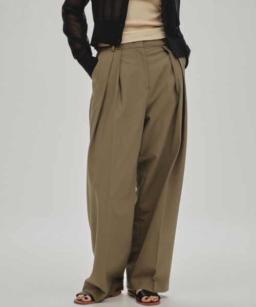 パンツ todayful Wide Twill Trousers TODAYFUL（トゥデイフル）の「TODAYFUL Twill Wide Trousers ツイル