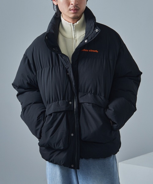 mihns closet（ミンズクローゼット）の「【mihns closet】ユーティリティポケット中綿 BL 5452705（ダウンジャケット/コート・メンズ・スモーキーグリーン系/ブラック/オフホワイト・M/L/LL）」の17枚目の写真