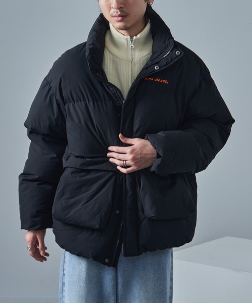 mihns closet（ミンズクローゼット）の「【mihns closet】ユーティリティポケット中綿 BL 5452705（ダウンジャケット/コート・メンズ・スモーキーグリーン系/ブラック/オフホワイト・M/L/LL）」の18枚目の写真