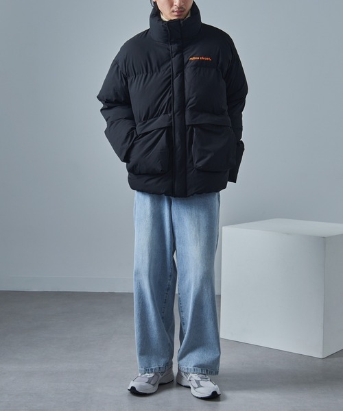 mihns closet（ミンズクローゼット）の「【mihns closet】ユーティリティポケット中綿 BL 5452705（ダウンジャケット/コート・メンズ・スモーキーグリーン系/ブラック/オフホワイト・M/L/LL）」の21枚目の写真