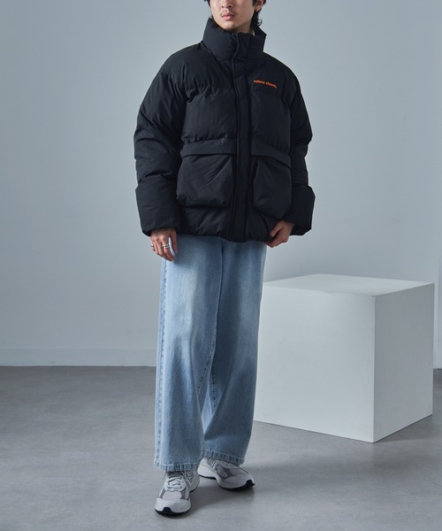 mihns closet（ミンズクローゼット）の「【mihns closet】ユーティリティポケット中綿 BL 5452705（ダウンジャケット/コート・メンズ・スモーキーグリーン系/ブラック/オフホワイト・M/L/LL）」の22枚目の写真