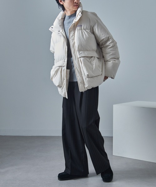 mihns closet（ミンズクローゼット）の「【mihns closet】ユーティリティポケット中綿 BL 5452705（ダウンジャケット/コート・メンズ・スモーキーグリーン系/ブラック/オフホワイト・M/L/LL）」の8枚目の写真