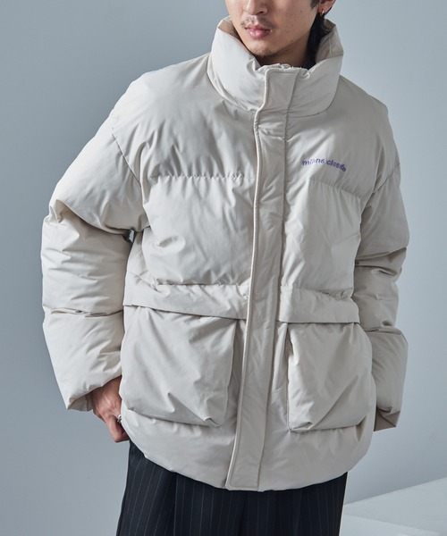 mihns closet（ミンズクローゼット）の「【mihns closet】ユーティリティポケット中綿 BL 5452705（ダウンジャケット/コート・メンズ・スモーキーグリーン系/ブラック/オフホワイト・M/L/LL）」の5枚目の写真