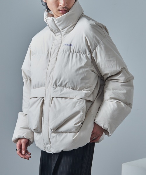 mihns closet（ミンズクローゼット）の「【mihns closet】ユーティリティポケット中綿 BL 5452705（ダウンジャケット/コート・メンズ・スモーキーグリーン系/ブラック/オフホワイト・M/L/LL）」の6枚目の写真