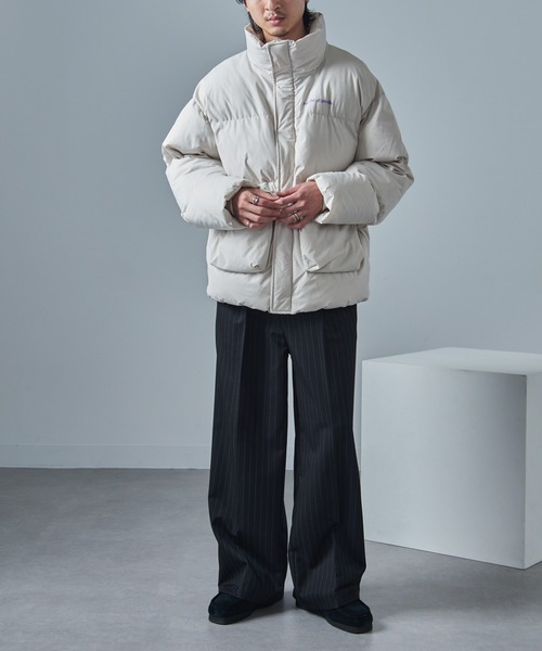 mihns closet（ミンズクローゼット）の「【mihns closet】ユーティリティポケット中綿 BL 5452705（ダウンジャケット/コート・メンズ・スモーキーグリーン系/ブラック/オフホワイト・M/L/LL）」の10枚目の写真