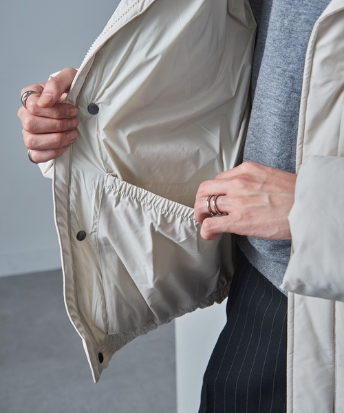 mihns closet（ミンズクローゼット）の「【mihns closet】ユーティリティポケット中綿 BL 5452705（ダウンジャケット/コート・メンズ・スモーキーグリーン系/ブラック/オフホワイト・M/L/LL）」の14枚目の写真