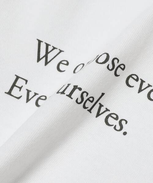 TOKYO CULTUART by BEAMS（トウキョウカルチャートバイビームス）の「来夢来人(天久聖一) / 反対 Long Sleeve Tee Shirt（Tシャツ/カットソー・レディース・ホワイト/グレー/ブラック・LARGE/MEDIUM/X-LARGE）」の5枚目の写真