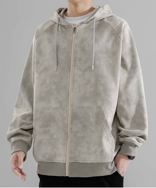 セール】ライムストーン オーバーサイズ ジップアップパーカー