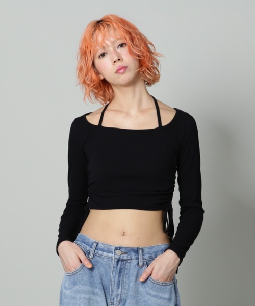 SIS/エスアイエス/レースアップミニT(Tシャツ/カットソー)|SIS(エスアイエス)