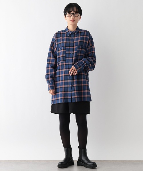 セール】チェックシャツチュニック 253243（チュニック）｜LEPSIM