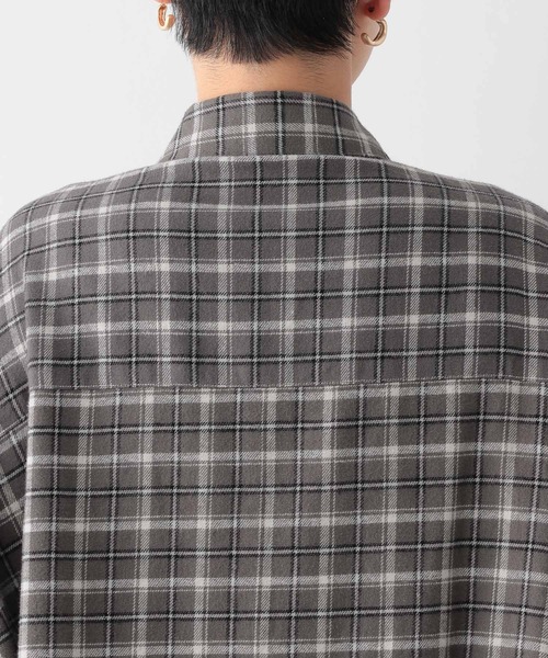 LEPSIM（レプシィム）の「チェックシャツチュニック　253243（チュニック・レディース・グレー系その他/チャコールグレー/ネイビー・FREE）」の9枚目の写真