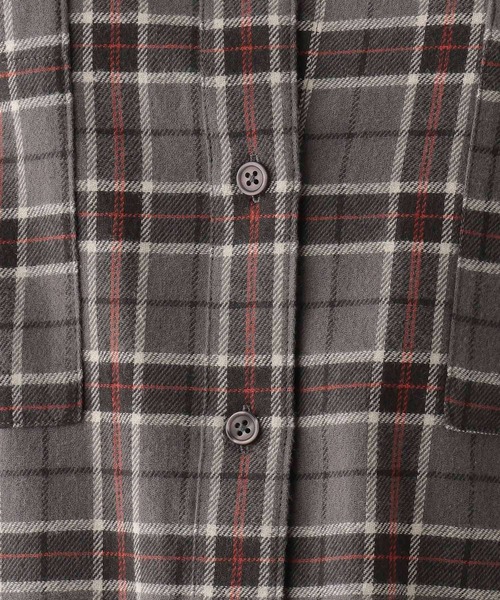 LEPSIM（レプシィム）の「チェックシャツチュニック　253243（チュニック・レディース・グレー系その他/チャコールグレー/ネイビー・FREE）」の10枚目の写真