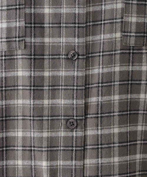 LEPSIM（レプシィム）の「チェックシャツチュニック　253243（チュニック・レディース・グレー系その他/チャコールグレー/ネイビー・FREE）」の11枚目の写真