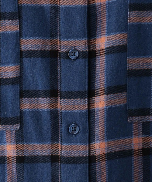 LEPSIM（レプシィム）の「チェックシャツチュニック　253243（チュニック・レディース・グレー系その他/チャコールグレー/ネイビー・FREE）」の12枚目の写真