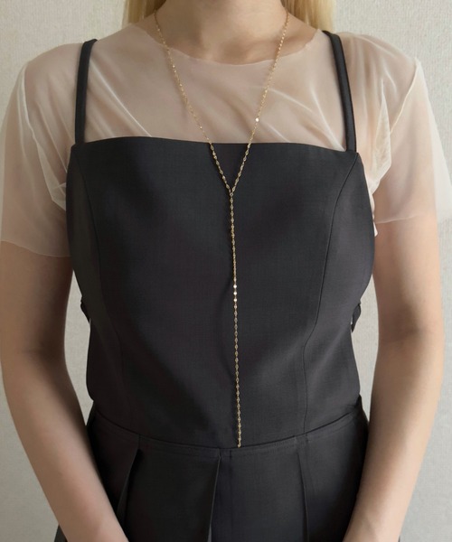 DIFFERENTネックレス55cm 値下げ済み 18KGP】シリンダー＆ロープチェーン2連ネックレス – ChooMia