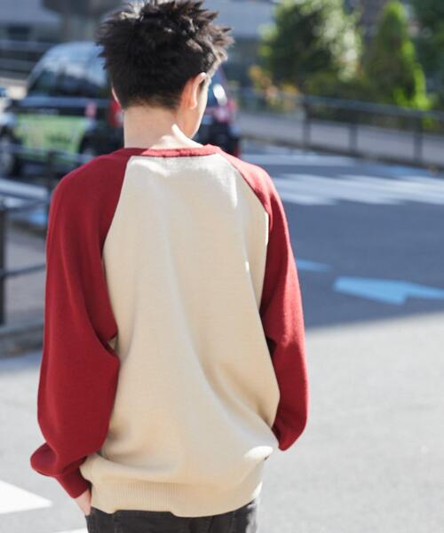 WEGO（ウィゴー）の「WEGO/ラグランジャガードグラフィックプルオーバー（ニット/セーター・メンズ・ワイン/ブラック・MEDIUM/LARGE）」の19枚目の写真