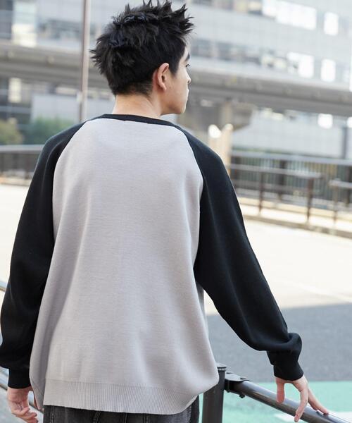 WEGO（ウィゴー）の「WEGO/ラグランジャガードグラフィックプルオーバー（ニット/セーター・メンズ・ワイン/ブラック・MEDIUM/LARGE）」の14枚目の写真