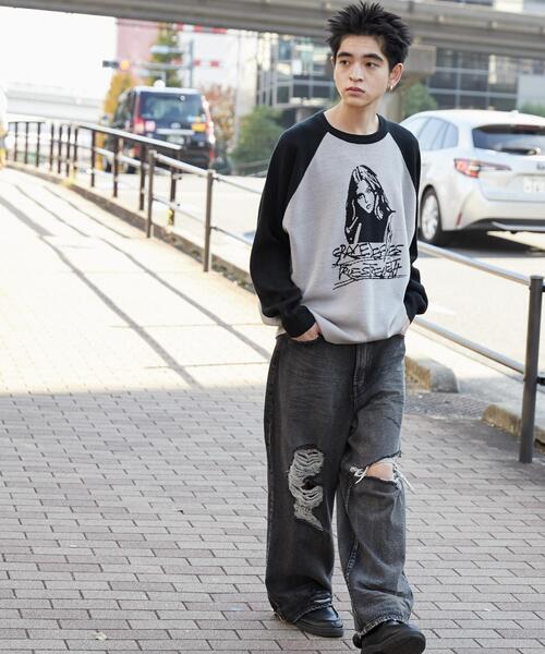 WEGO（ウィゴー）の「WEGO/ラグランジャガードグラフィックプルオーバー（ニット/セーター・メンズ・ワイン/ブラック・MEDIUM/LARGE）」の16枚目の写真