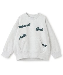 散りばめロゴ刺繍ビッグスウェット