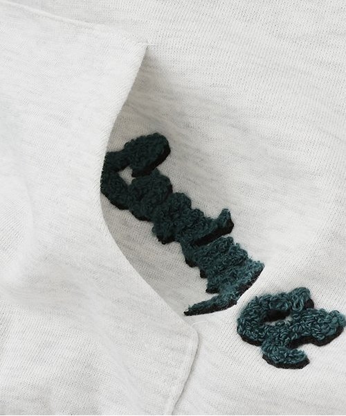 and D. petit main（アンドディープティマイン）の「散りばめロゴ刺繍ビッグスウェット（スウェット・キッズ・ブラック/オフホワイト・120cm/140cm/110cm/100cm/150cm/130cm）」の10枚目の写真