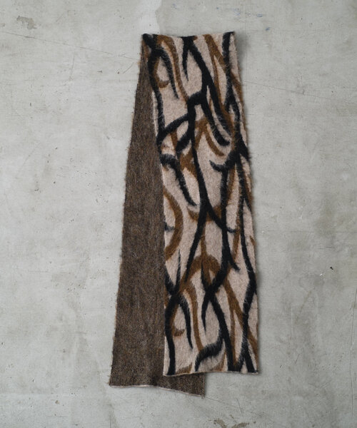 WHIMSIC(ウィムジック)の「【UNISEX】ジャガードニットマフラー(マフラー・レディース・ブラウン/パープル/ベージュ/チャコールグレー・FREE)」の15枚目の写真