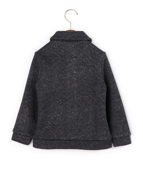 green label relaxing（グリーンレーベルリラクシング）の「【KIDS】ウラキモウ ショールカラーロングスリーブ（カーディガン/ボレロ・キッズ・ブラック/ネイビー・105/135/125/115/95）」の10枚目の写真