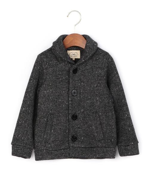 green label relaxing（グリーンレーベルリラクシング）の「【KIDS】ウラキモウ ショールカラーロングスリーブ（カーディガン/ボレロ・キッズ・ブラック/ネイビー・105/135/125/115/95）」の4枚目の写真