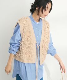 CRAFT STANDARD BOUTIQUE | フリンジニットベスト(ベスト)