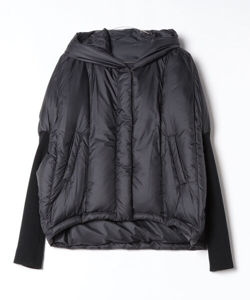 GALENA(ガレナ)の「【GALENA/ガレナ】ニットドッキングダウンジャケット(ダウンジャケット/コート・レディース・ブラック/アイボリー・FREE)」の2枚目の写真