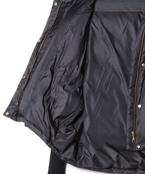 GALENA(ガレナ)の「【GALENA/ガレナ】ニットドッキングダウンジャケット(ダウンジャケット/コート・レディース・ブラック/アイボリー・FREE)」の4枚目の写真