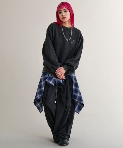 Ellno Loset(エルノロゼット)の「フラワープリントチェックシャツ(シャツ/ブラウス・メンズ・ブラック/ブルー・SMALL/MEDIUM/LARGE)」の19枚目の写真