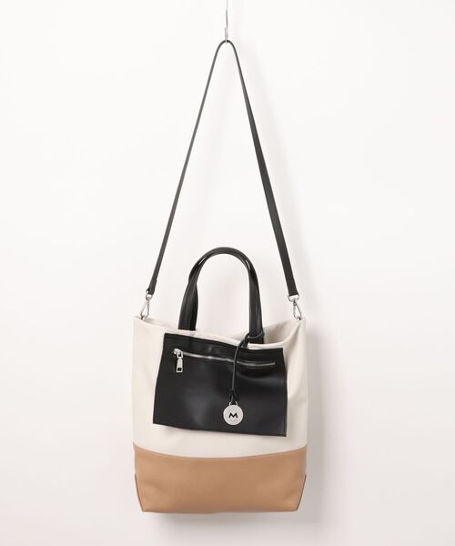 marco masi(マルコマージ)の「【MARCO MASI】カラーコンビネーションレザートート(Q56343)(トートバッグ・レディース・マルチ・ALL)」の7枚目の写真