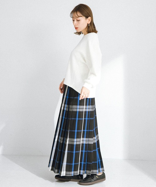 URBAN RESEARCH Sonny Label（アーバンリサーチサニーレーベル）の「『UR TECH』起毛カットドルマンプルオーバー（Tシャツ/カットソー・レディース・グリーン系その他/ブラック/オフホワイト・FREE）」の9枚目の写真